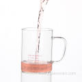 mouthblown shot glass tea cup with handle